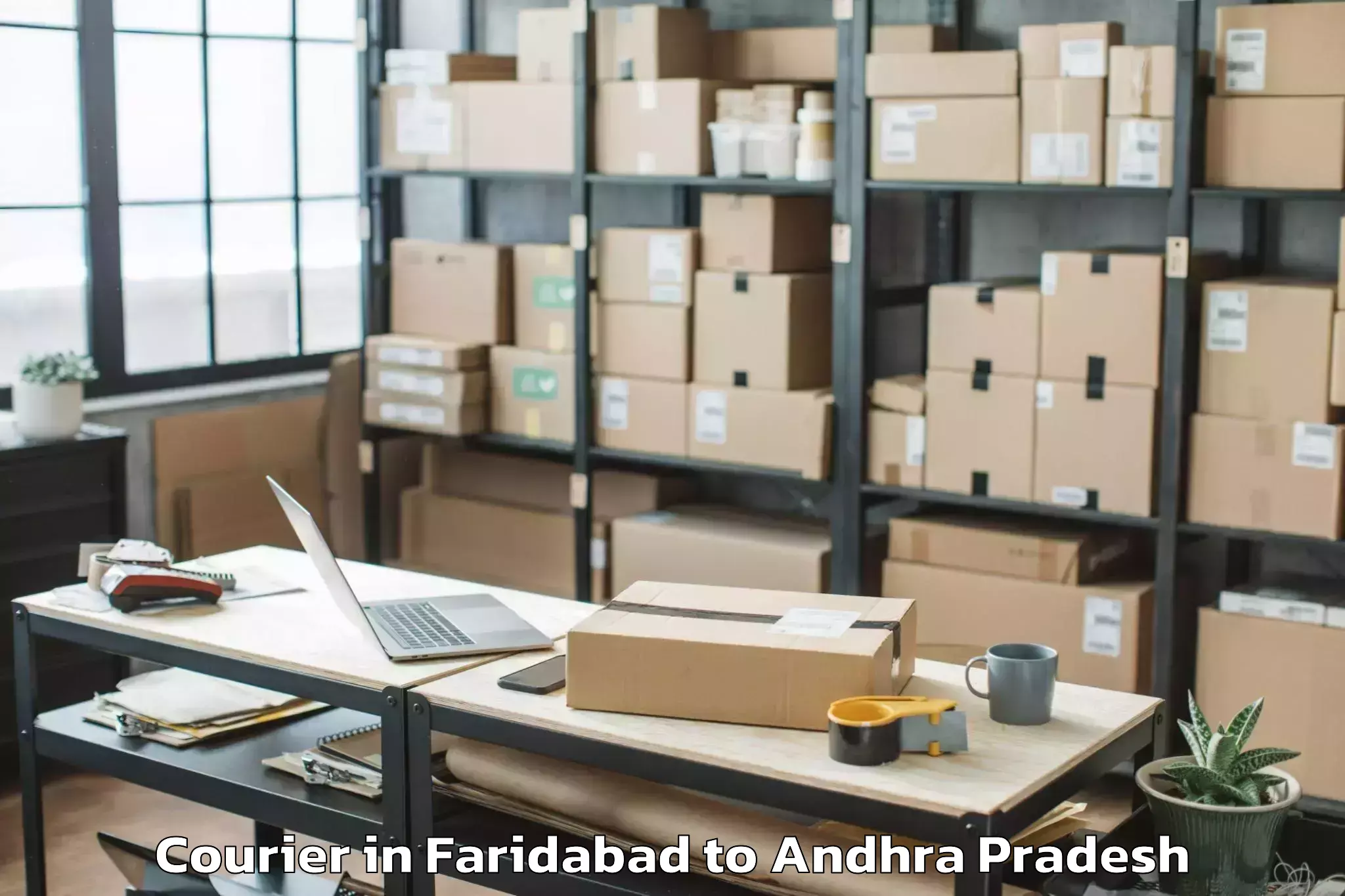 Hassle-Free Faridabad to Hanumanthuni Padu Courier